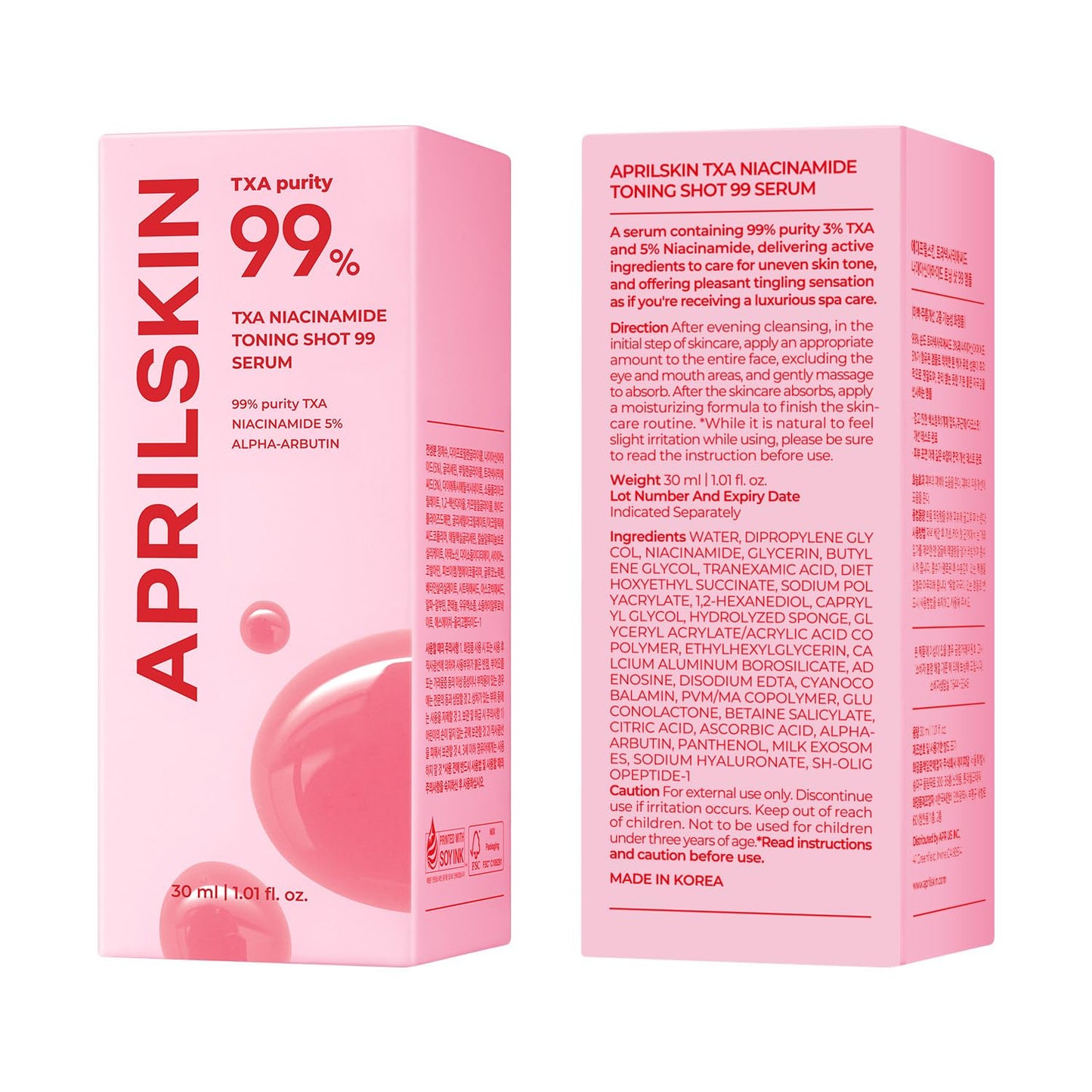 TXA Niacinamide Toning Shot 99