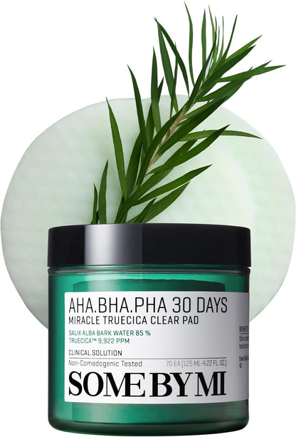 AHA-BHA-PHA Truecica Exfoliating Pads (70Ct)