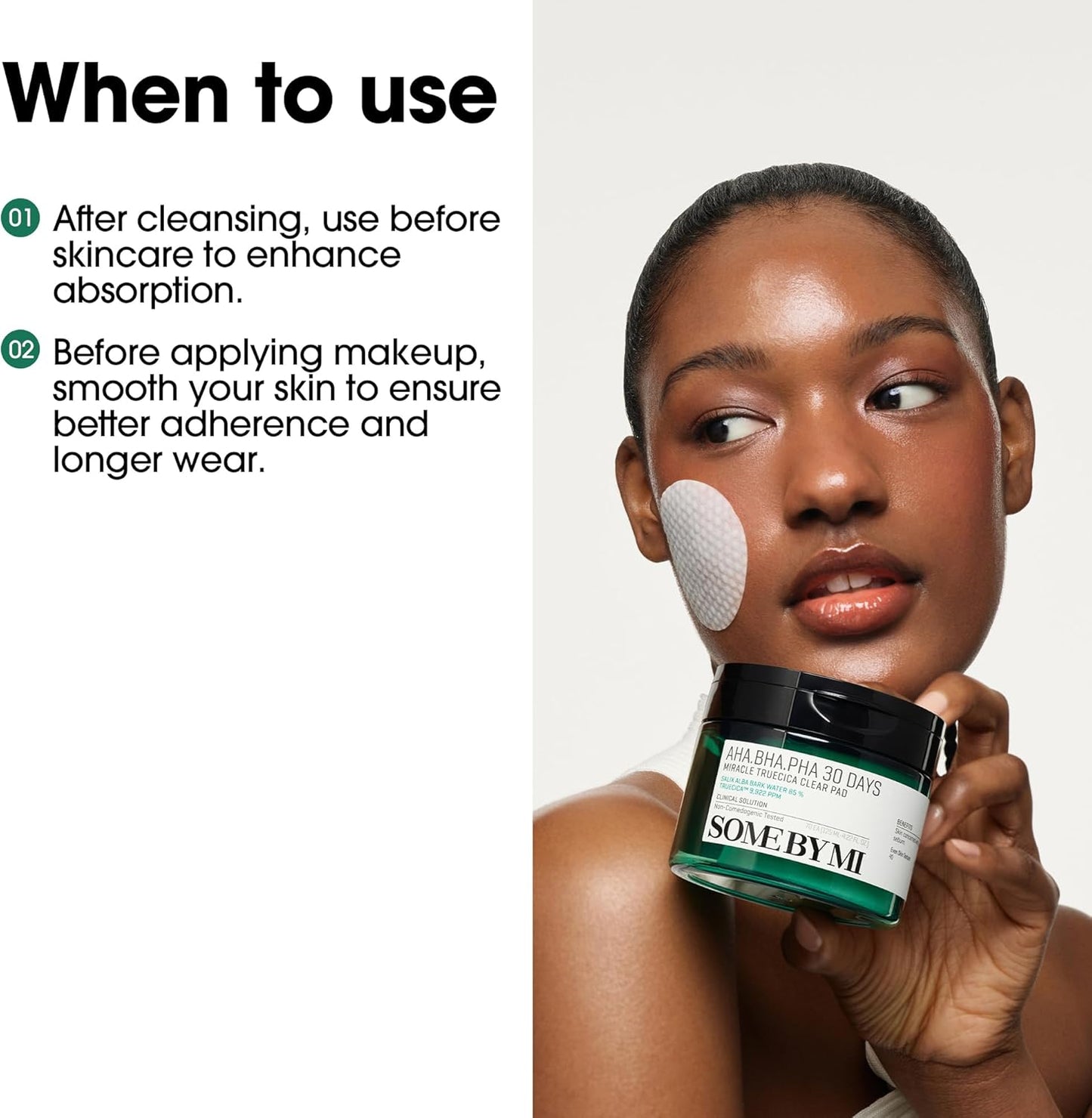 AHA-BHA-PHA Truecica Exfoliating Pads (70Ct)