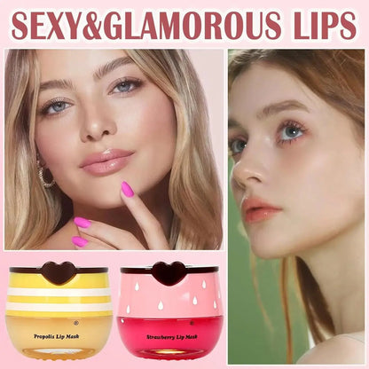Honey Pot Lip Balm and Sleeping Mask - Hydrating Exfoliator for Dry and Cracked Lips