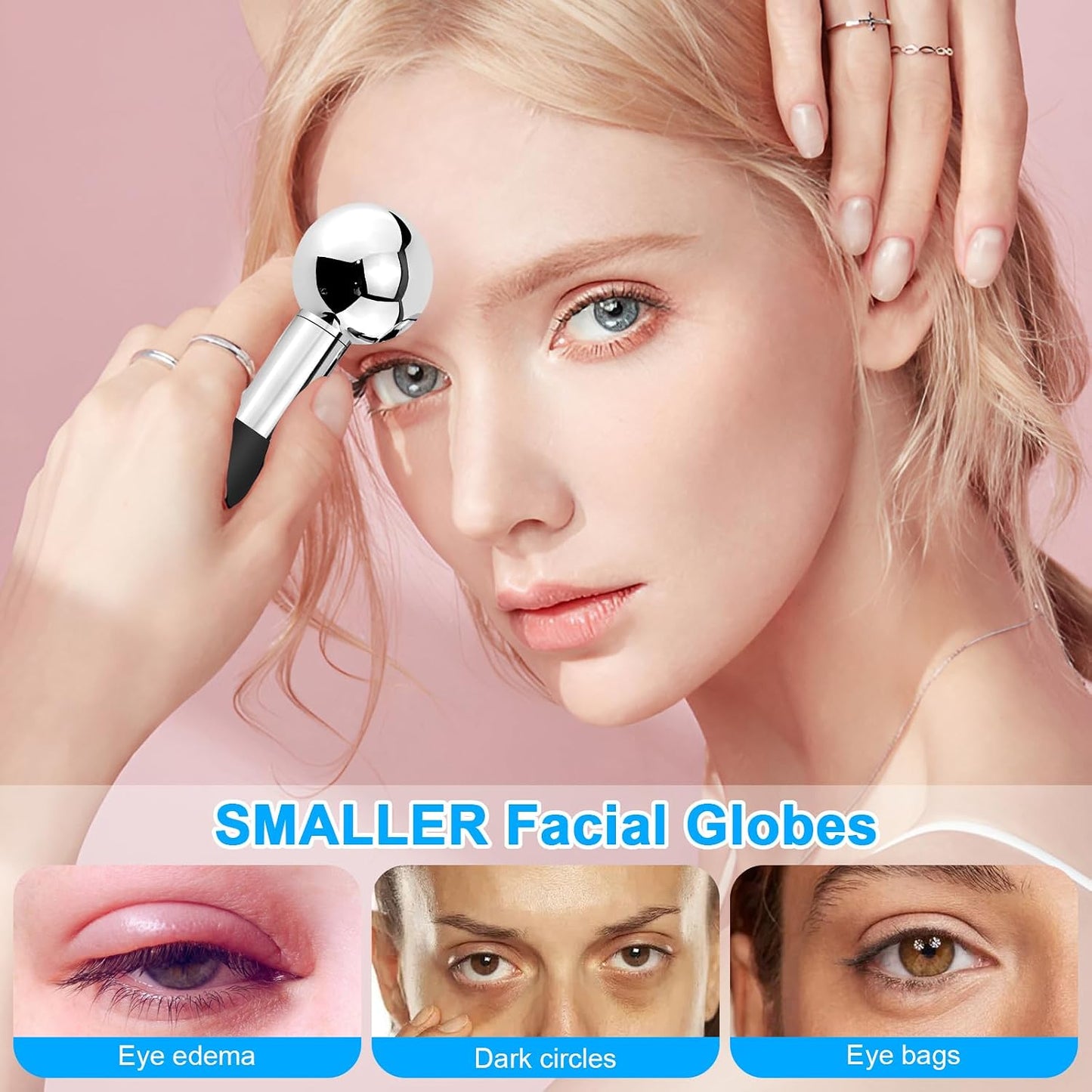 Rotating Ice Globes for Face
