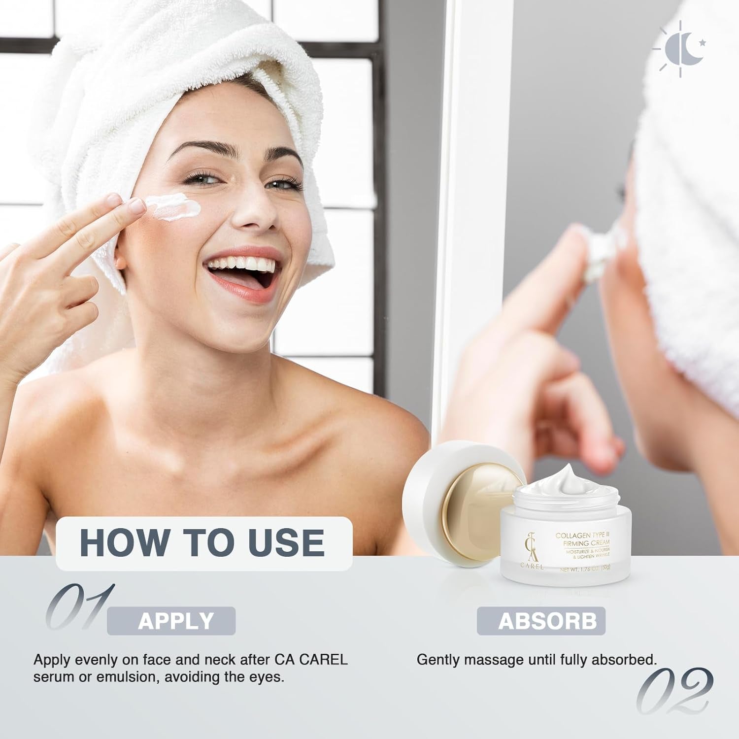 Peptides Collagen Firming Cream, Face Moisturizer with Advanced Peptide Complex and Ceramides for Skin Elasticity