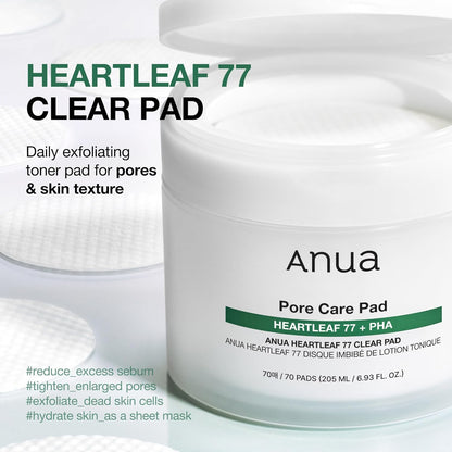 Heartleaf 77 Clear Pad Toner Pads (70Ct)