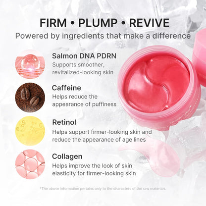 Collagen PDRN Hydrogel Eye Patches (30 Pairs)