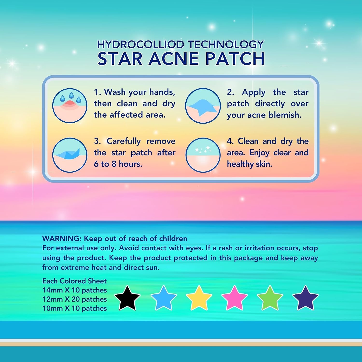 Star Spot Patches applied