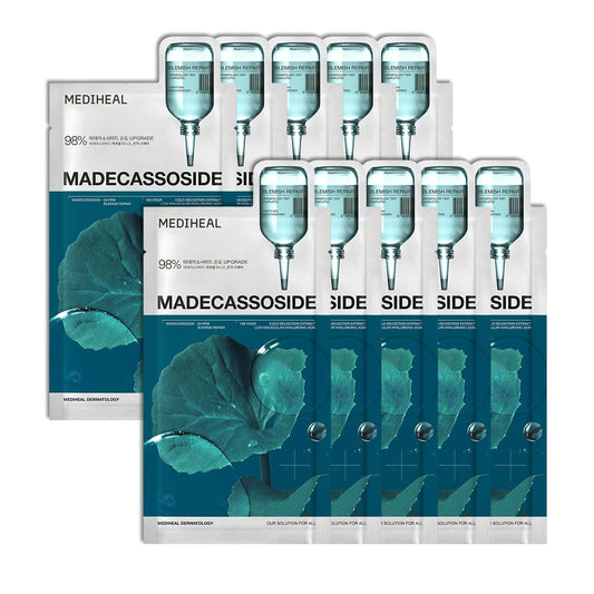 Madecassoside soothing sheet mask with hyaluronic acid and panthenol