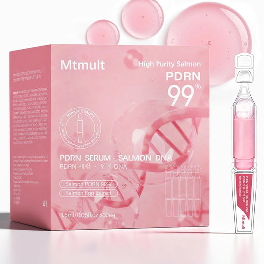 Salmon PDRN ampoule with collagen and hyaluronic acid, 0.05 fl oz x 30