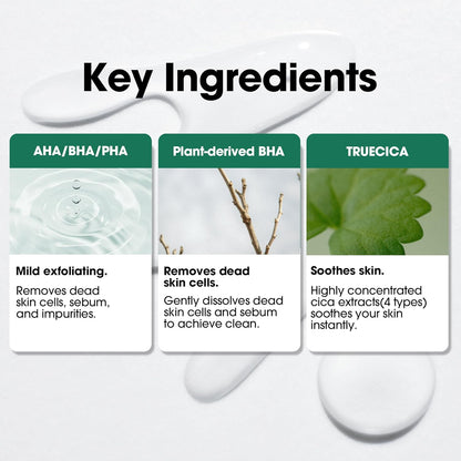 AHA-BHA-PHA Truecica Exfoliating Pads (70Ct)