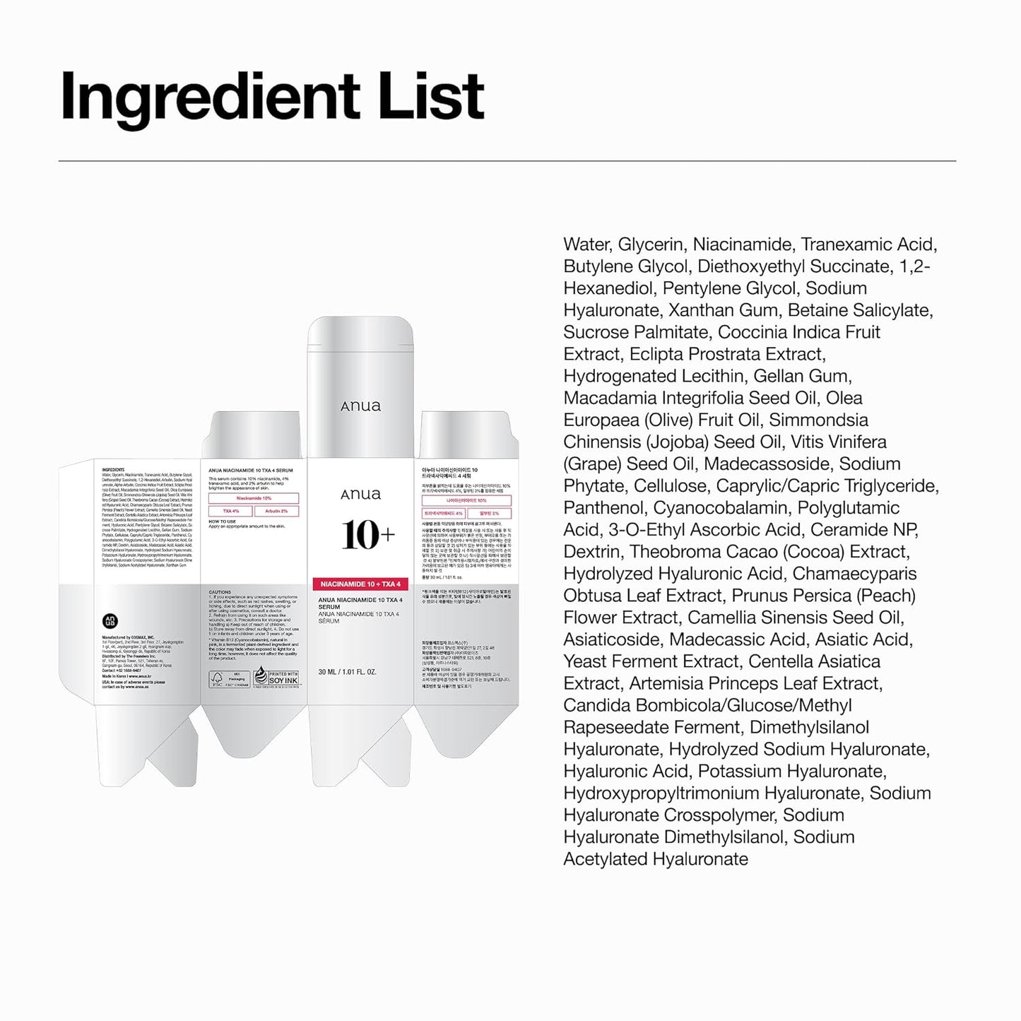 Niacinamide 10% + TXA 4% Serum