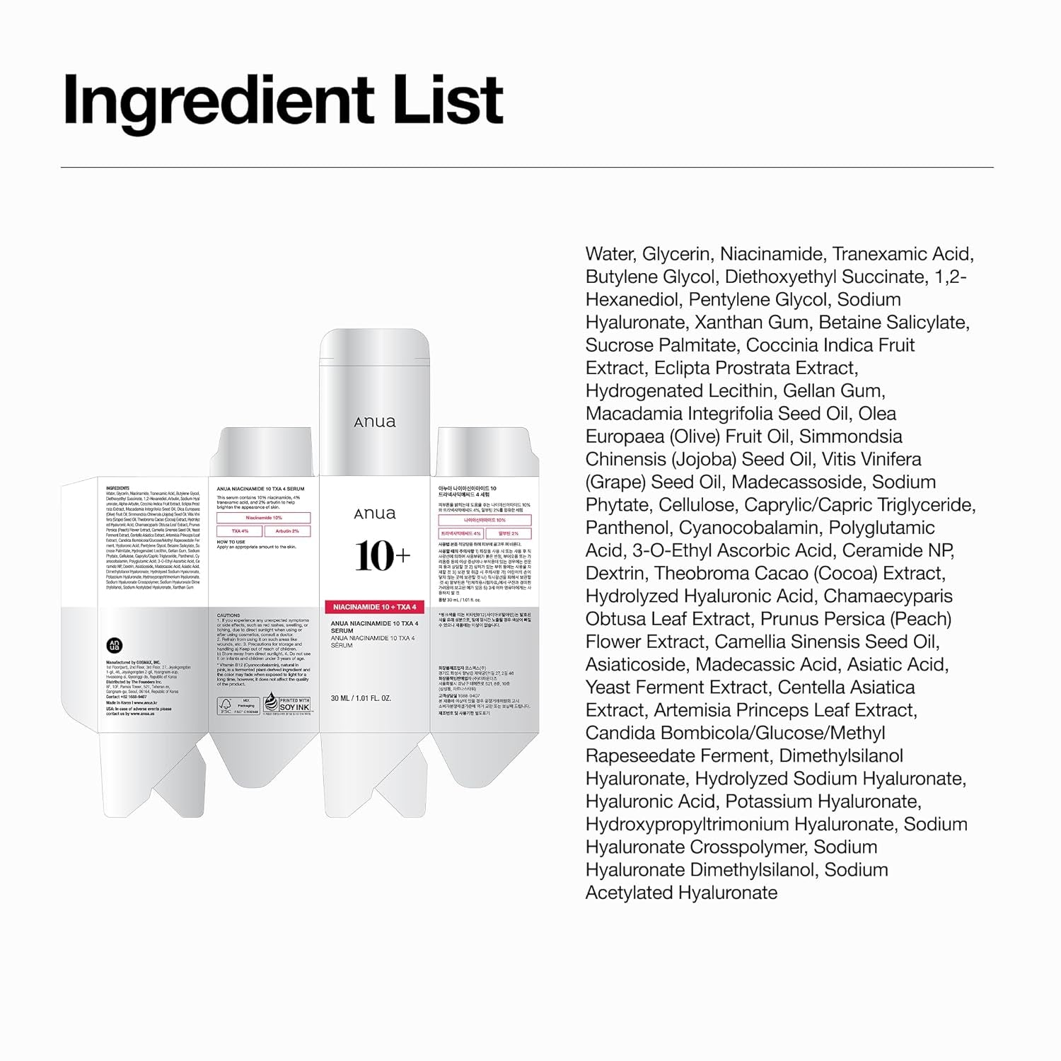 Niacinamide 10% + TXA 4% Serum