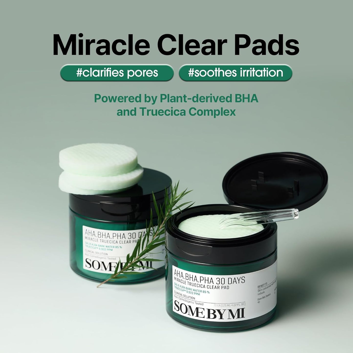 AHA-BHA-PHA Truecica Exfoliating Pads (70Ct)