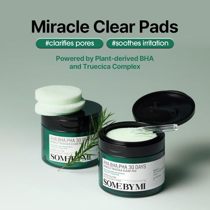AHA-BHA-PHA Truecica Exfoliating Pads (70Ct)