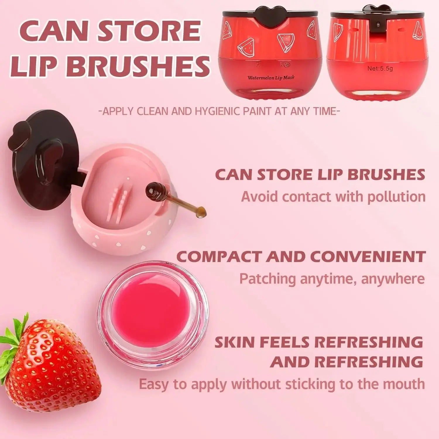 Honey Pot Lip Balm and Sleeping Mask - Hydrating Exfoliator for Dry and Cracked Lips