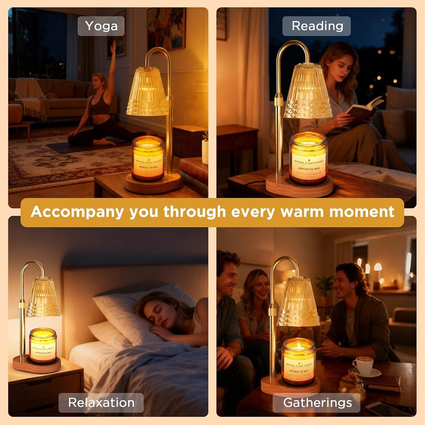 Candle Warmer Lamp (Dimmable, Flameless)