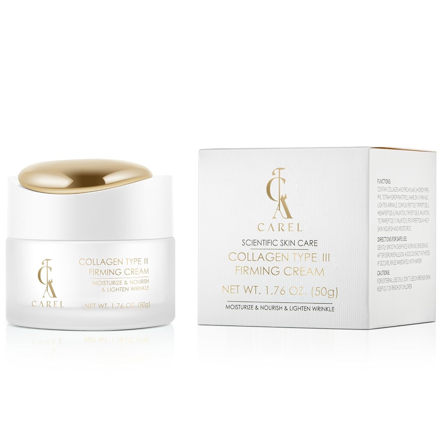 Peptides Collagen Firming Cream, Face Moisturizer with Advanced Peptide Complex and Ceramides for Skin Elasticity