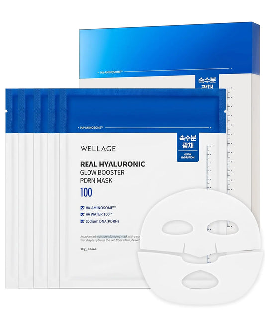 Wellage Hyaluronic Glow Booster PDRN Mask